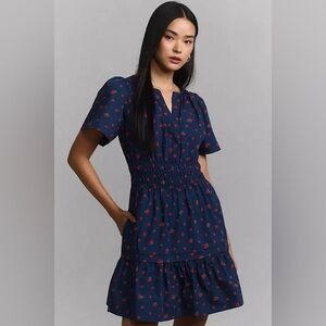 Anthropologie Somerset Mini Dress with Strawberry Print NWT